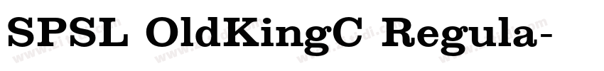 SPSL OldKingC Regula字体转换